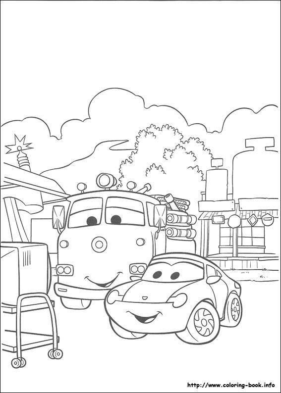 Cars coloring picture