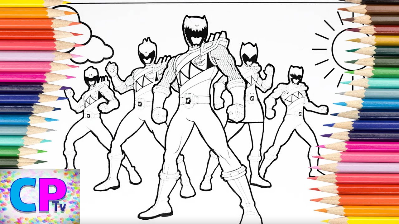 Power rangers dino charge coloring pagespower rangers ready for actioncoloring pages tv