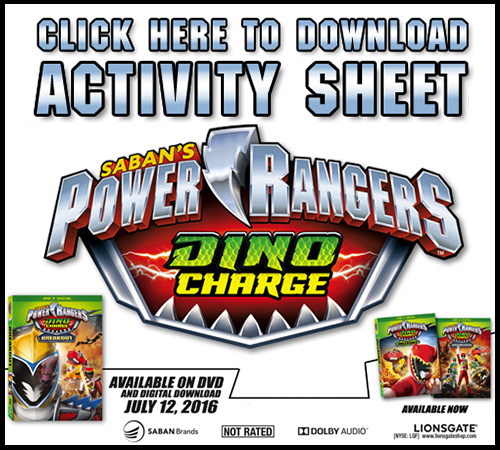 Power rangers dino charge breakout coloring page â