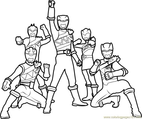 Free printable power ranger dino charge coloring pages