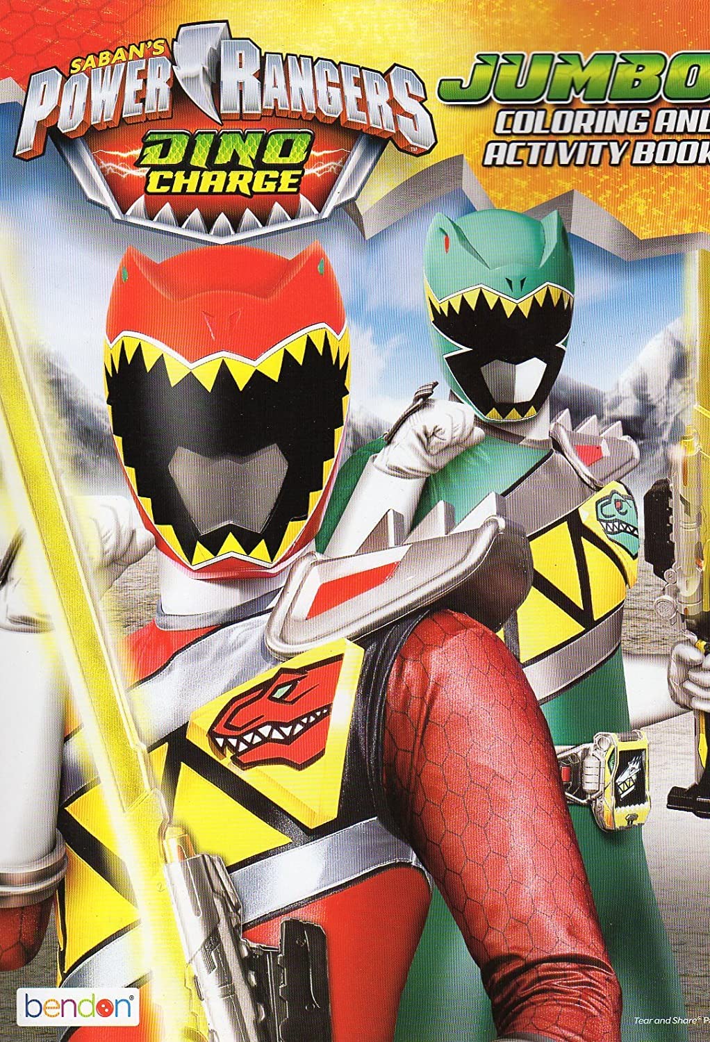 Power rangers dino charge jumbo coloring activity book