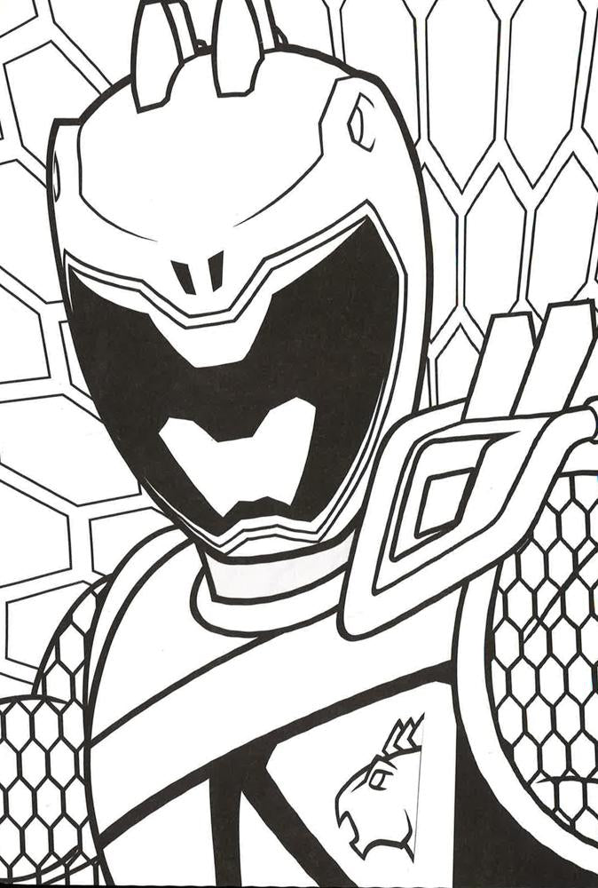 Power rangers dino supercharge might colouring â