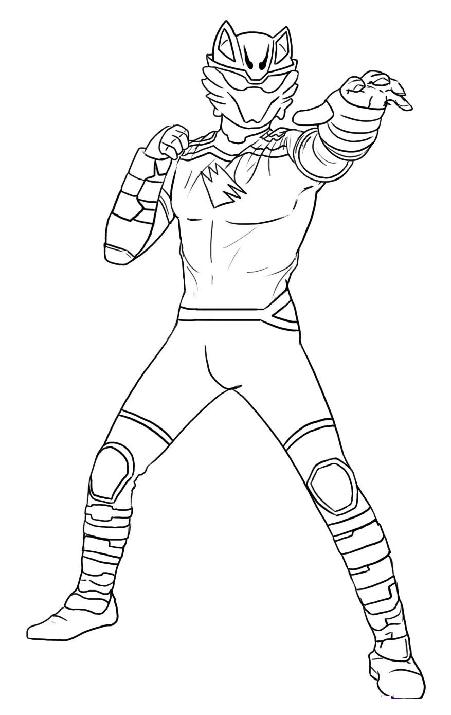 Free printable power rangers coloring pages for kids