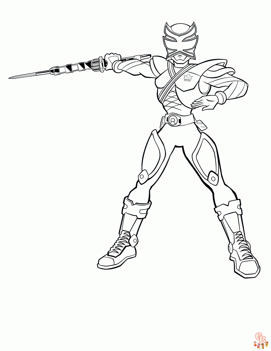 Power rangers coloring pages