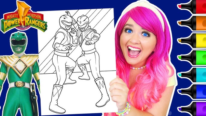 Power rangers dino charge coloring pages for children setoys