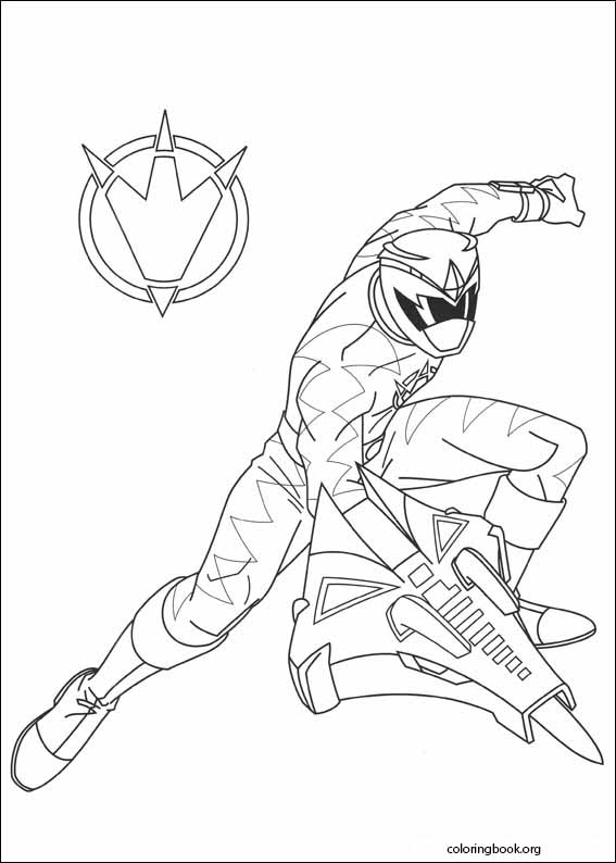 Power rangers coloring page