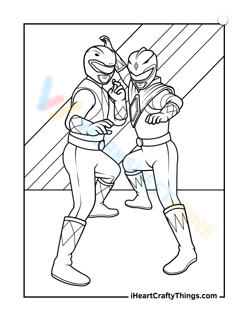 Grade power ranger coloring pages worksheets