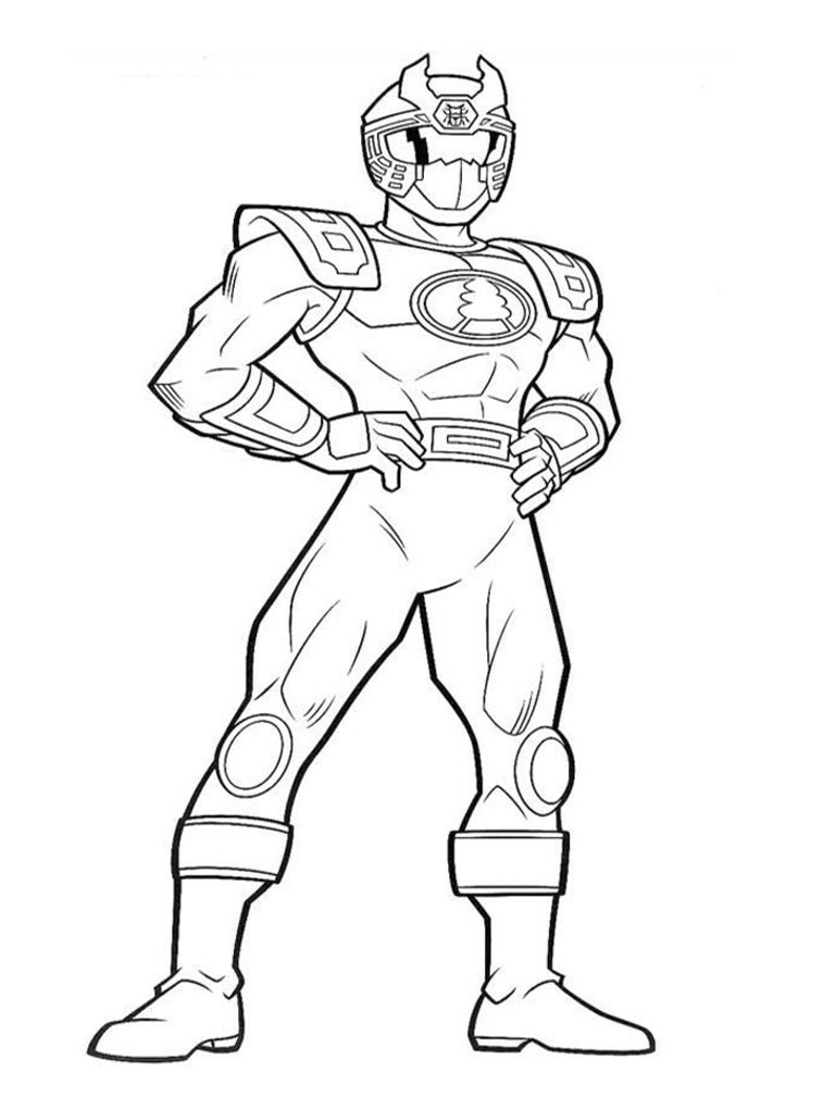 Power rangers coloring pages for kids