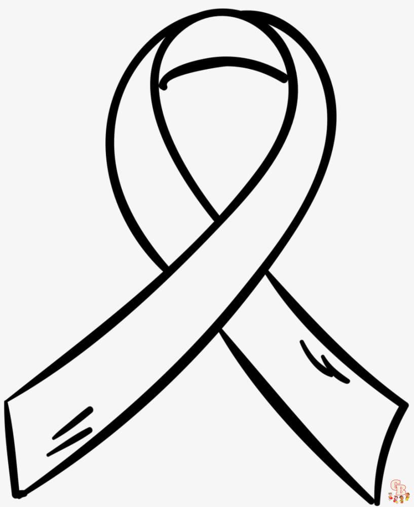 Printable red ribbon week coloring pages free