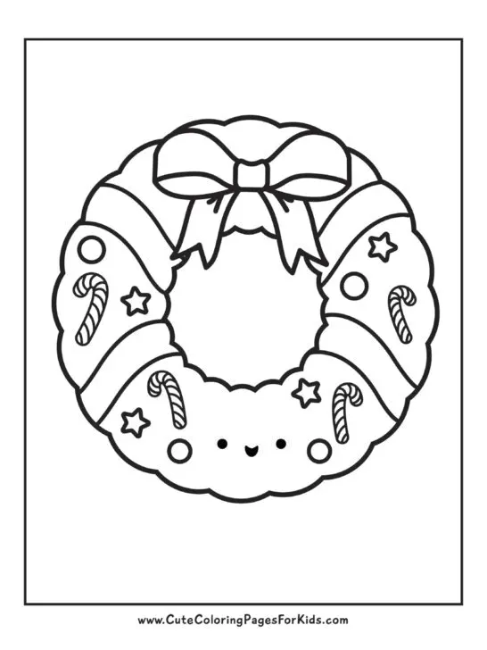 Christmas coloring pages cute free printable downloads