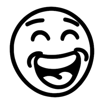 Premium vector laughing emoji coloring pages for kids