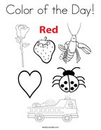 Red coloring pages