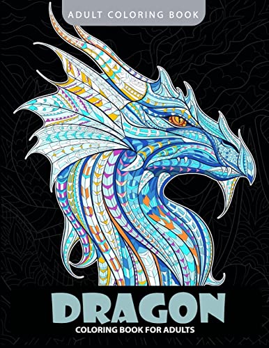 Dragon coloring book adult coloring books