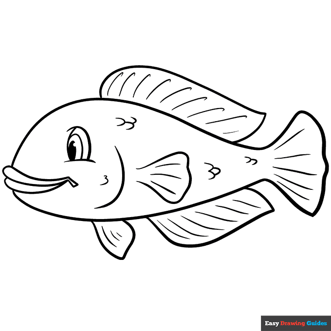 Free printable fish coloring pages for kids