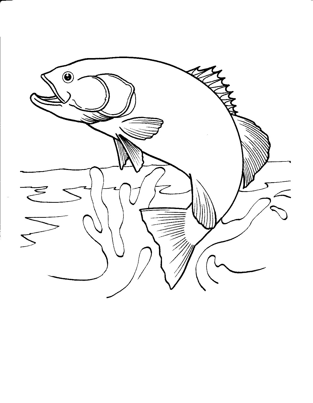 Free printable fish coloring pages for kids