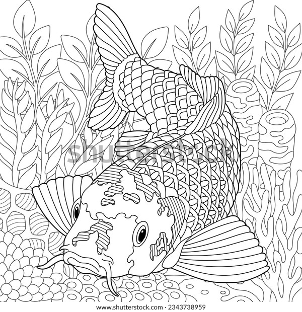 Koi fish coloring pages photos images and pictures