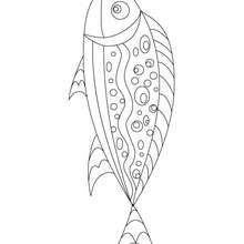 Red fish coloring pages