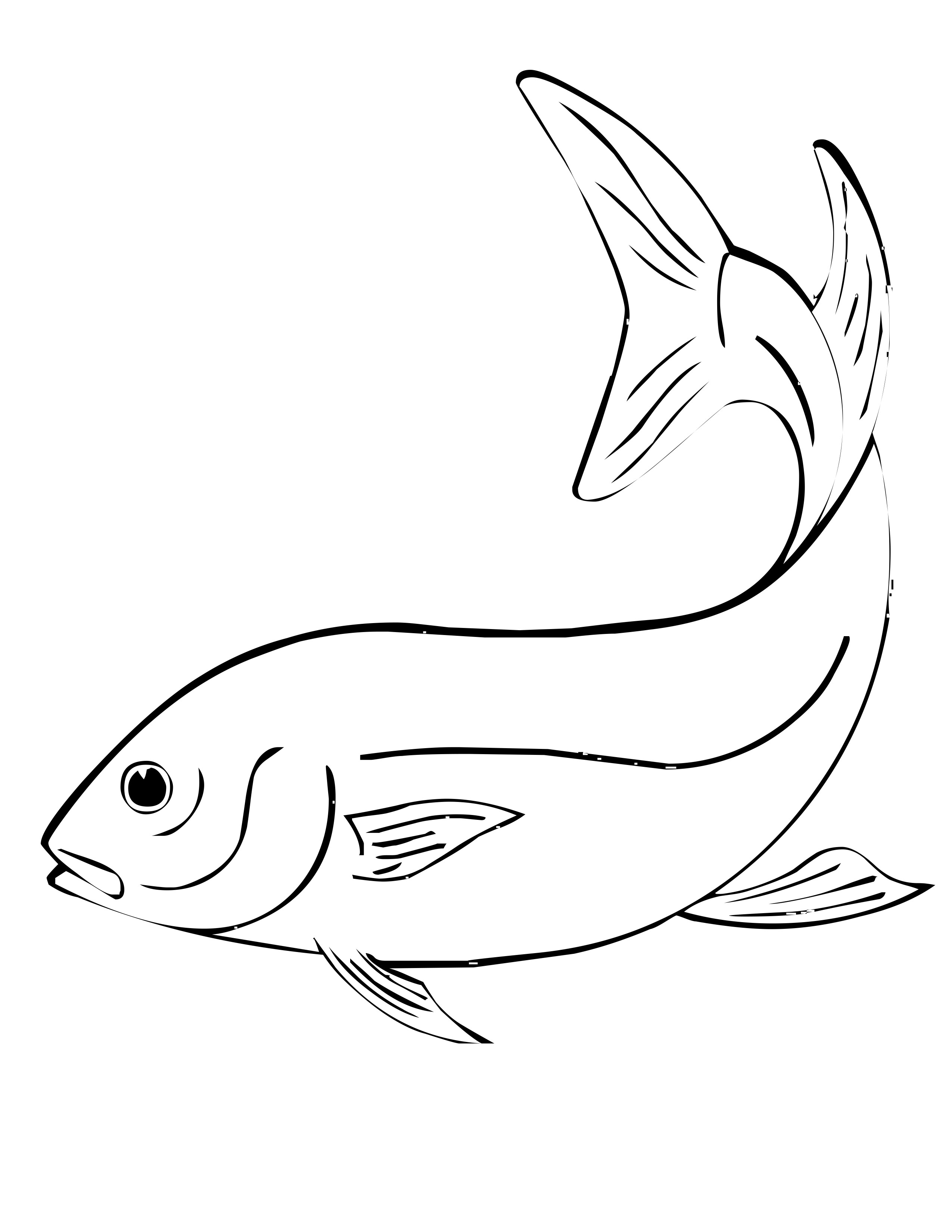 Free printable fish coloring pages for kids