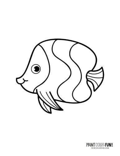 Free fish coloring pages color clipart swim through a sea of creativity activities at