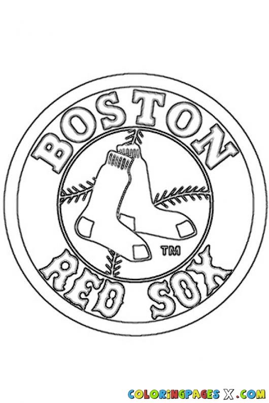 Red sox logo coloring pages boston red sox logo red sox logo sports coloring pages