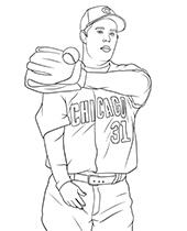 Boston red sox crest coloring page