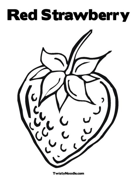 Red strawberry coloring page bible coloring pages coloring pages fruit of the spirit