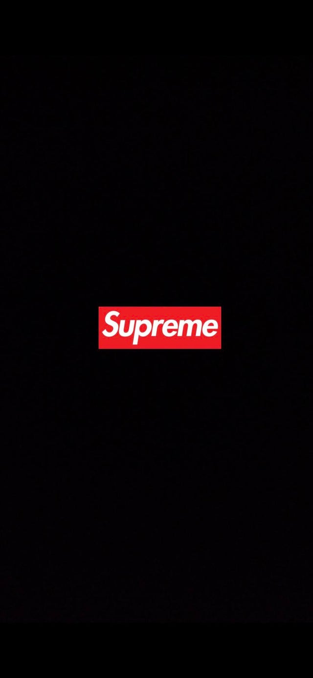 Black supreme wallpaper with red box logo riphonexwallpapers