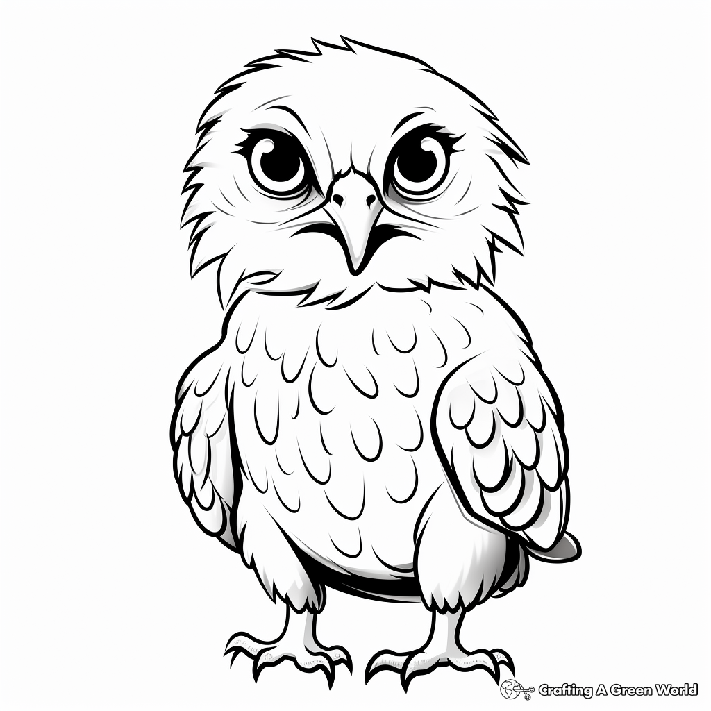 Red tailed hawk coloring pages