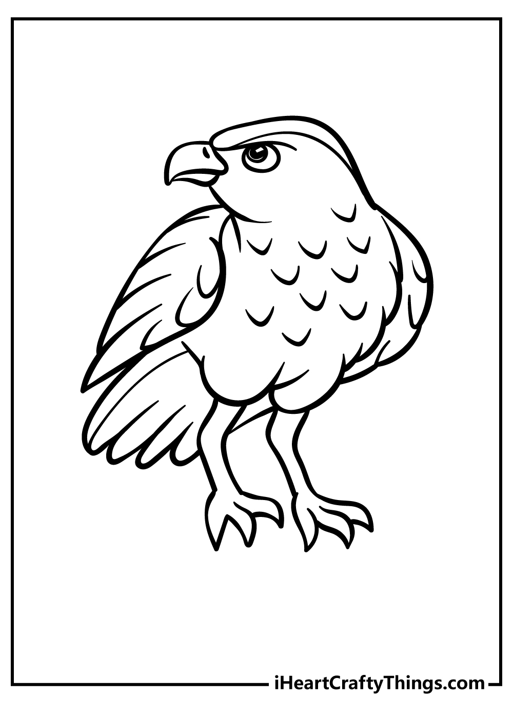 Hawk animals coloring pages free printables