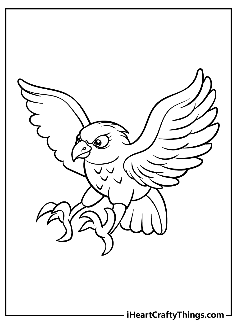 Hawk animals coloring pages free printables