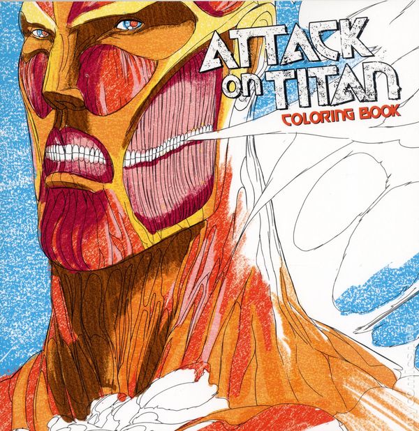 Attack on titan coloring book sc kodansha ic books