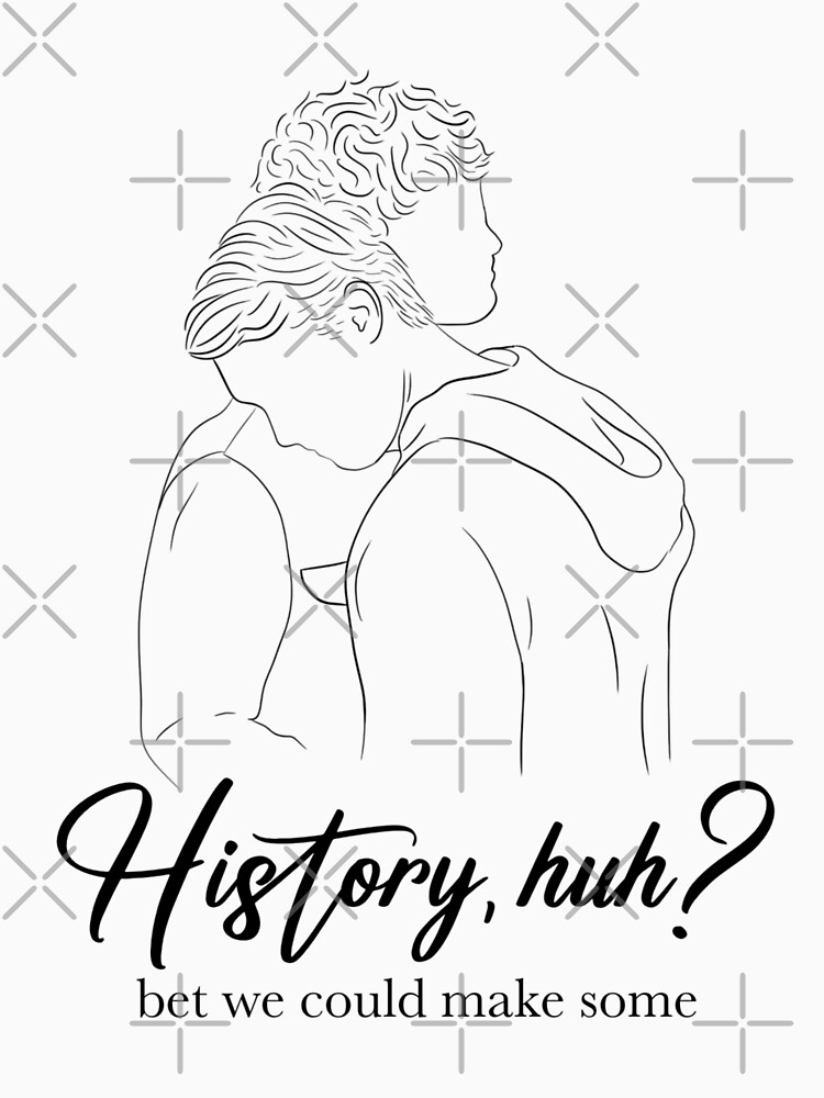 History huh red white and royal blue art alex and henry merch essential t