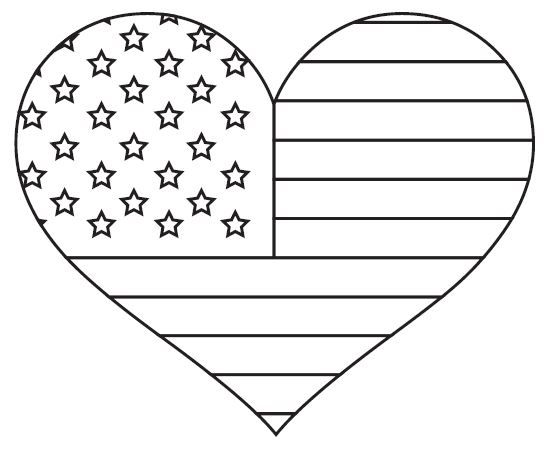 American flag coloring pages