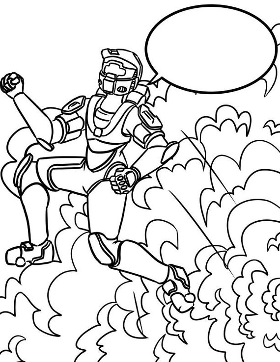 Red vs blue coloring page kaboom