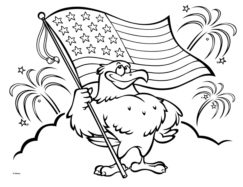 American flag coloring pages