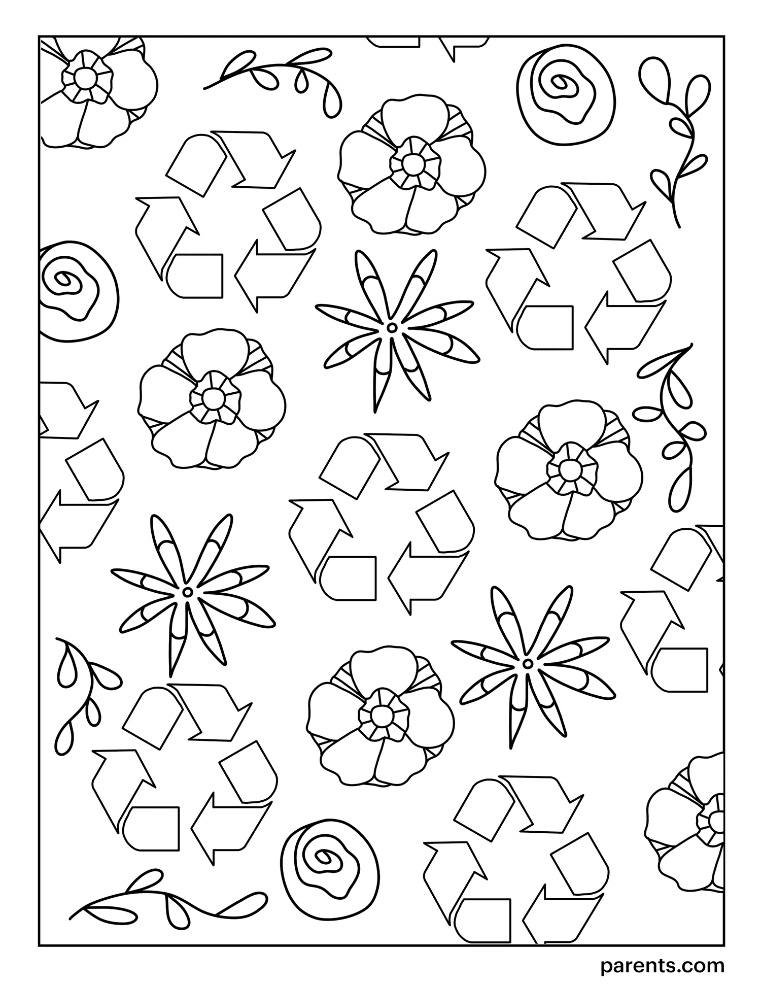 Free earth day coloring pages for kids