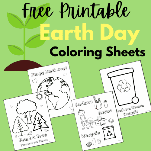 Free earth day coloring sheets