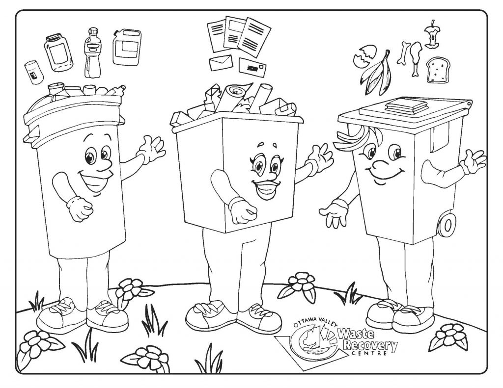 Kids colouring pages â ottawa valley waste recovery centre