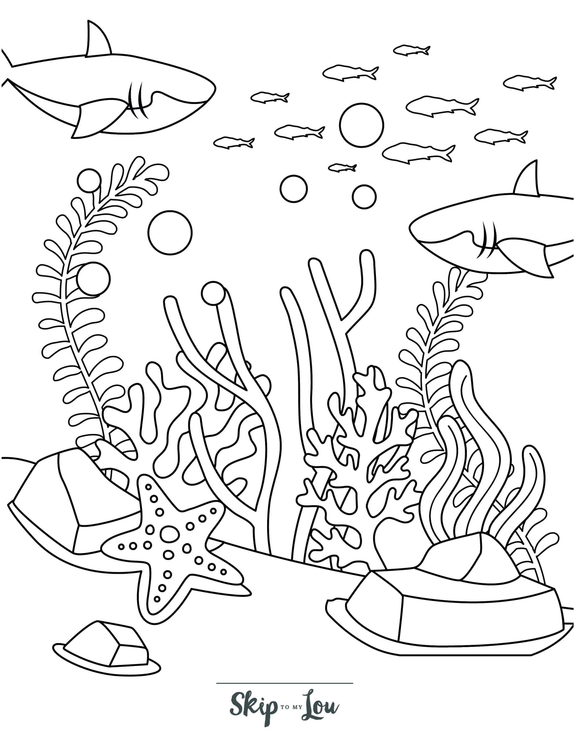 Dive into fun with free shark coloring pages for kids skip to my lou