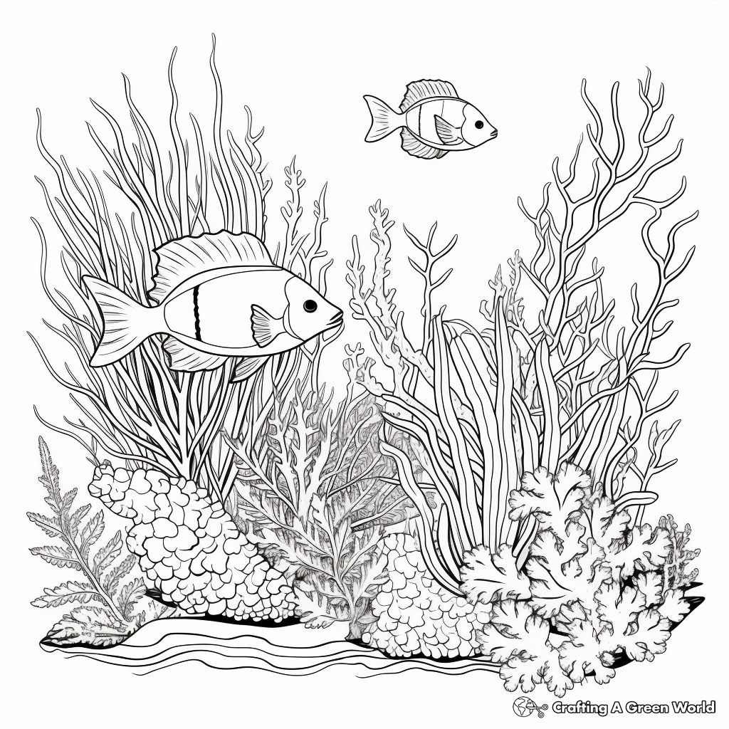 Aquatic coloring pages