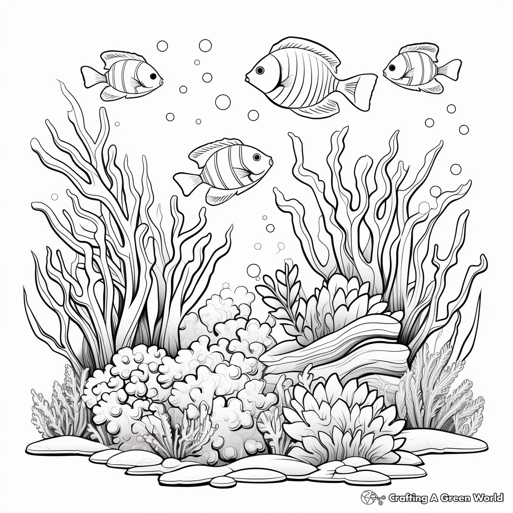 Aquarium coloring pages