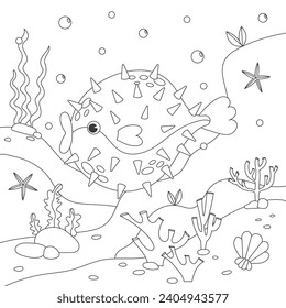 Sea world coloring pages images stock photos d objects vectors