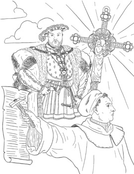 Reformation coloring page by andrew gardner tpt