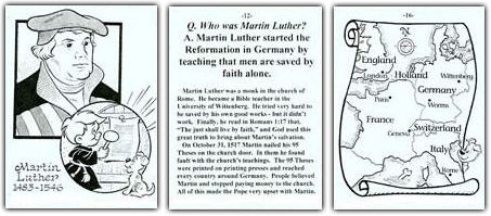 Church history for young children with cartoons