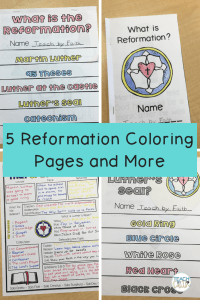 Excellent reformation coloring pages and more