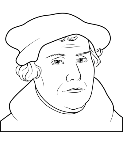 Martin luther coloring page free printable coloring pages