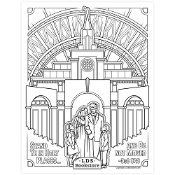 Free lds printables coloring pages family proc program covers page