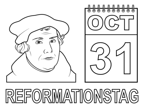 Reformation day coloring page free printable coloring pages