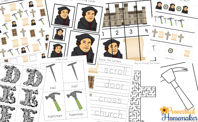 Reformation day printable pack â proverbial homemaker