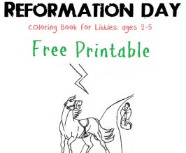 Coloring pages for reformation day celebrating holidays